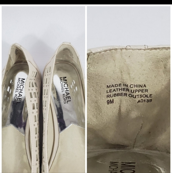 Michael Kors Cream Beaded/Woven Flats Size 9 - Picture 6 of 7